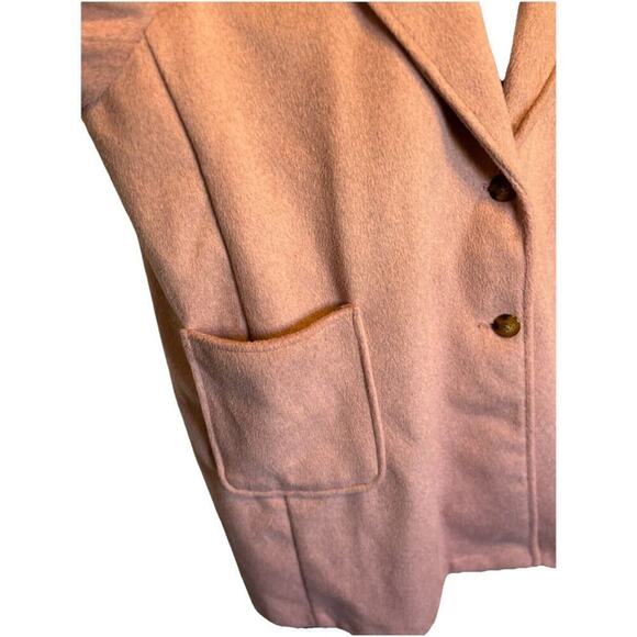 Old Navy Oversized Soft Brushed Overcoat Lite Pink Button Front 3X Cozy - Picture 2 of 7